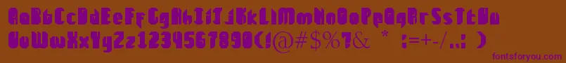 Renica Font – Purple Fonts on Brown Background