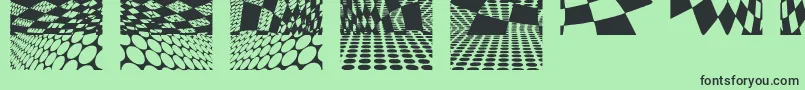 Kleinkarpets2 Font – Black Fonts on Green Background