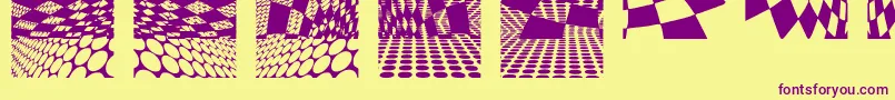Подробнее о шрифте Kleinkarpets2 Шрифт Kleinkarpets2 – фиолетовые шрифты на жёлтом фоне