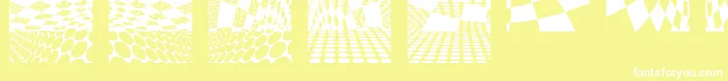 Kleinkarpets2 Font – White Fonts on Yellow Background