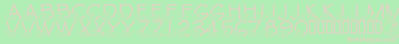 LmsBabySophie Font – Pink Fonts on Green Background