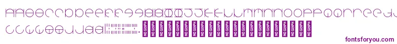 AroundaboutRegular Font – Purple Fonts on White Background