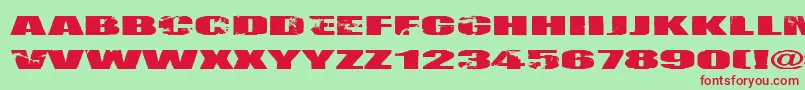 Nirhauma Font – Red Fonts on Green Background