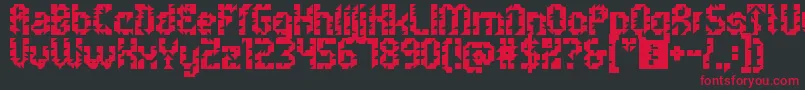 Police 5metrikBoldAlien – polices rouges sur fond noir