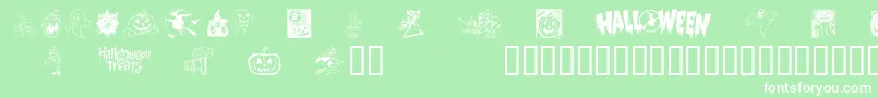 Hellow2 Font – White Fonts on Green Background