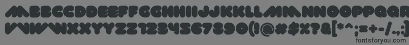 フォントVal – 黒い文字の灰色の背景