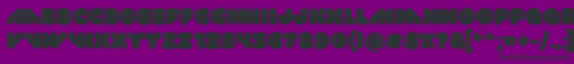 Val Font – Black Fonts on Purple Background