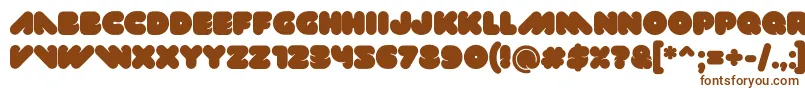 Шрифт Val – коричневые шрифты на белом фоне