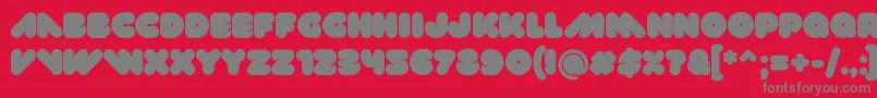 Val Font – Gray Fonts on Red Background
