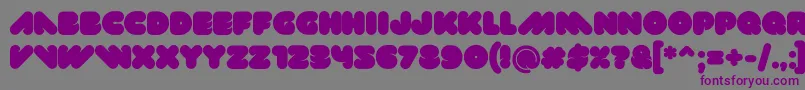 フォントVal – 紫色のフォント、灰色の背景