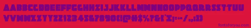Jedisfcond Font – Purple Fonts on Red Background