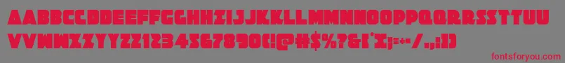 Jedisfcond Font – Red Fonts on Gray Background