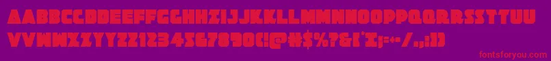 Jedisfcond Font – Red Fonts on Purple Background