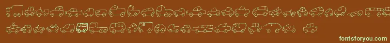 More about FeFantastiqueCars Font FeFantastiqueCars Font – Green Fonts on Brown Background