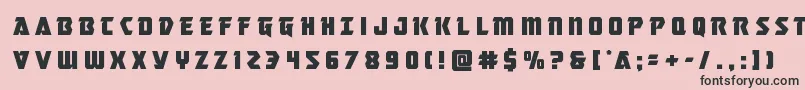 Masterbreakertitle Font – Black Fonts on Pink Background