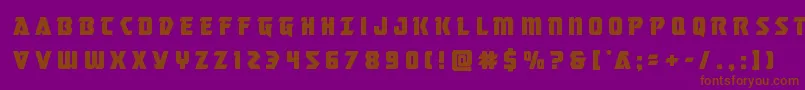 Masterbreakertitle Font – Brown Fonts on Purple Background