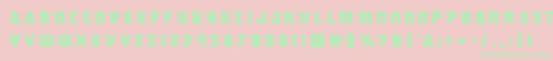 Masterbreakertitle Font – Green Fonts on Pink Background