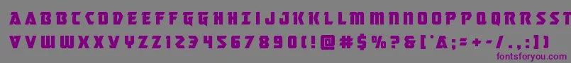 Masterbreakertitle Font – Purple Fonts on Gray Background