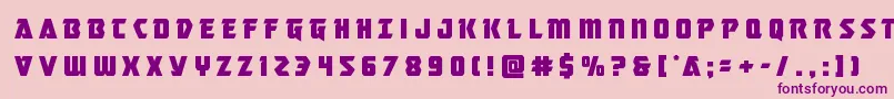 Masterbreakertitle Font – Purple Fonts on Pink Background