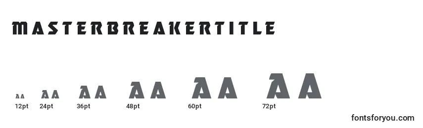 Размеры шрифта Masterbreakertitle