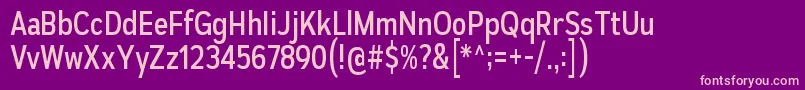 AutoradiographicRg-Schriftart – Rosa Schriften auf violettem Hintergrund