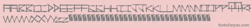 Chinatown Font – Gray Fonts on Pink Background