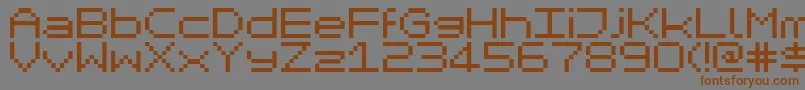 Подробнее о шрифте Mikrc Шрифт Mikrc – коричневые шрифты на сером фоне