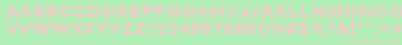 SkinnyZebra2 Font – Pink Fonts on Green Background