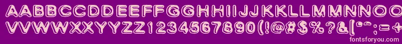 SkinnyZebra2 Font – Pink Fonts on Purple Background