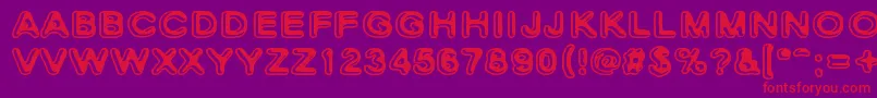 Lisätietoja SkinnyZebra2-fontista SkinnyZebra2-fontti – punaiset fontit violetilla taustalla