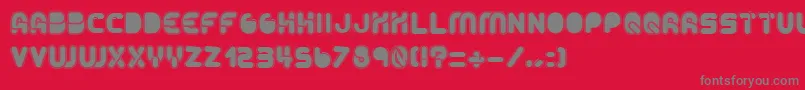 AltRetroBold Font – Gray Fonts on Red Background