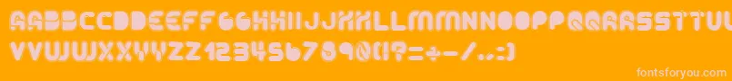 AltRetroBold Font – Pink Fonts on Orange Background