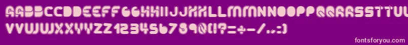 AltRetroBold Font – Pink Fonts on Purple Background