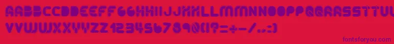 AltRetroBold Font – Purple Fonts on Red Background