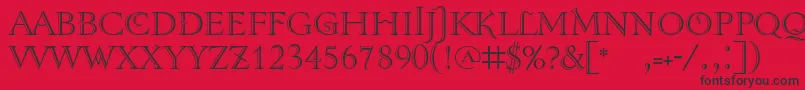 Tenebrashaded Font – Black Fonts on Red Background