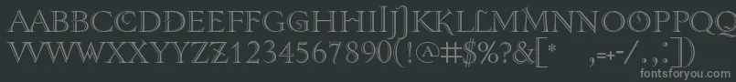 More about Tenebrashaded Font Tenebrashaded Font – Gray Fonts on Black Background