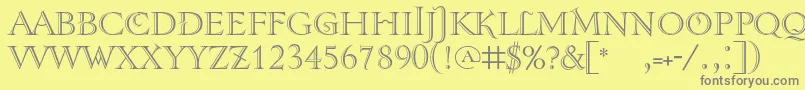 More about Tenebrashaded Font Tenebrashaded Font – Gray Fonts on Yellow Background