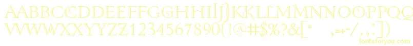 Tenebrashaded-Schriftart – Gelbe Schriften