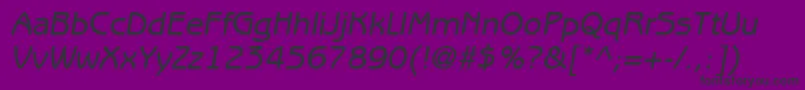 ExpressDecoGothicSsiItalic Font – Black Fonts on Purple Background