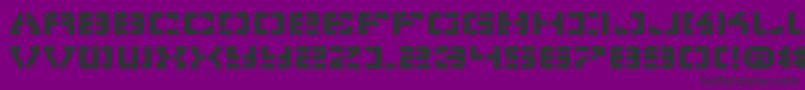VyperExpanded Font – Black Fonts on Purple Background