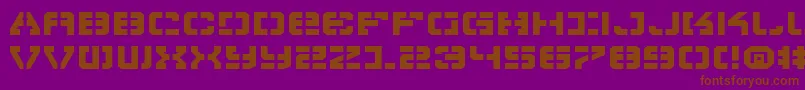 VyperExpanded Font – Brown Fonts on Purple Background