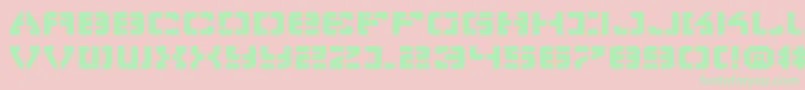 VyperExpanded Font – Green Fonts on Pink Background