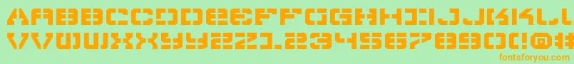 VyperExpanded Font – Orange Fonts on Green Background