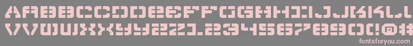 VyperExpanded Font – Pink Fonts on Gray Background