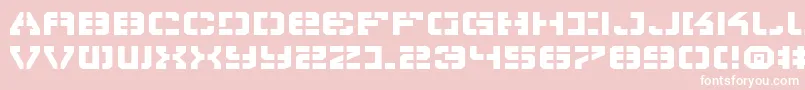 VyperExpanded Font – White Fonts on Pink Background