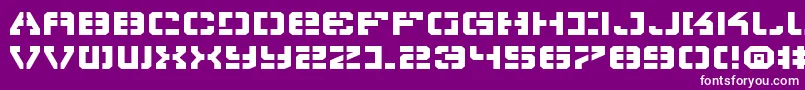 フォントVyperExpanded – 紫の背景に白い文字