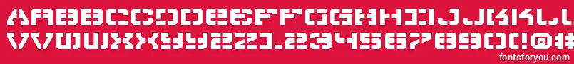 VyperExpanded Font – White Fonts on Red Background