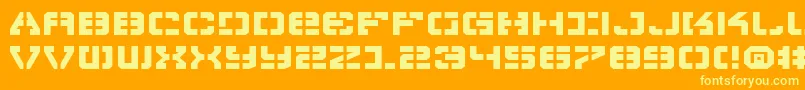 VyperExpanded Font – Yellow Fonts on Orange Background
