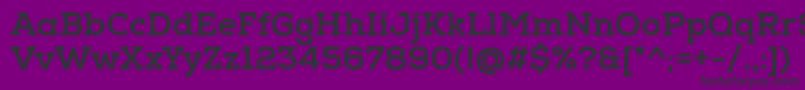 フォントNexaSlabXbold – 紫の背景に黒い文字