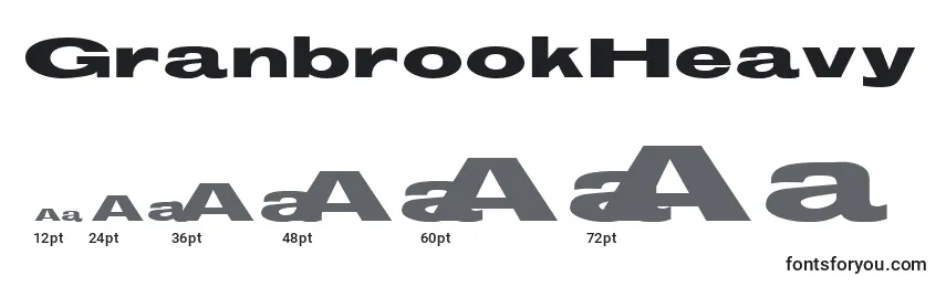 GranbrookHeavy Font Sizes